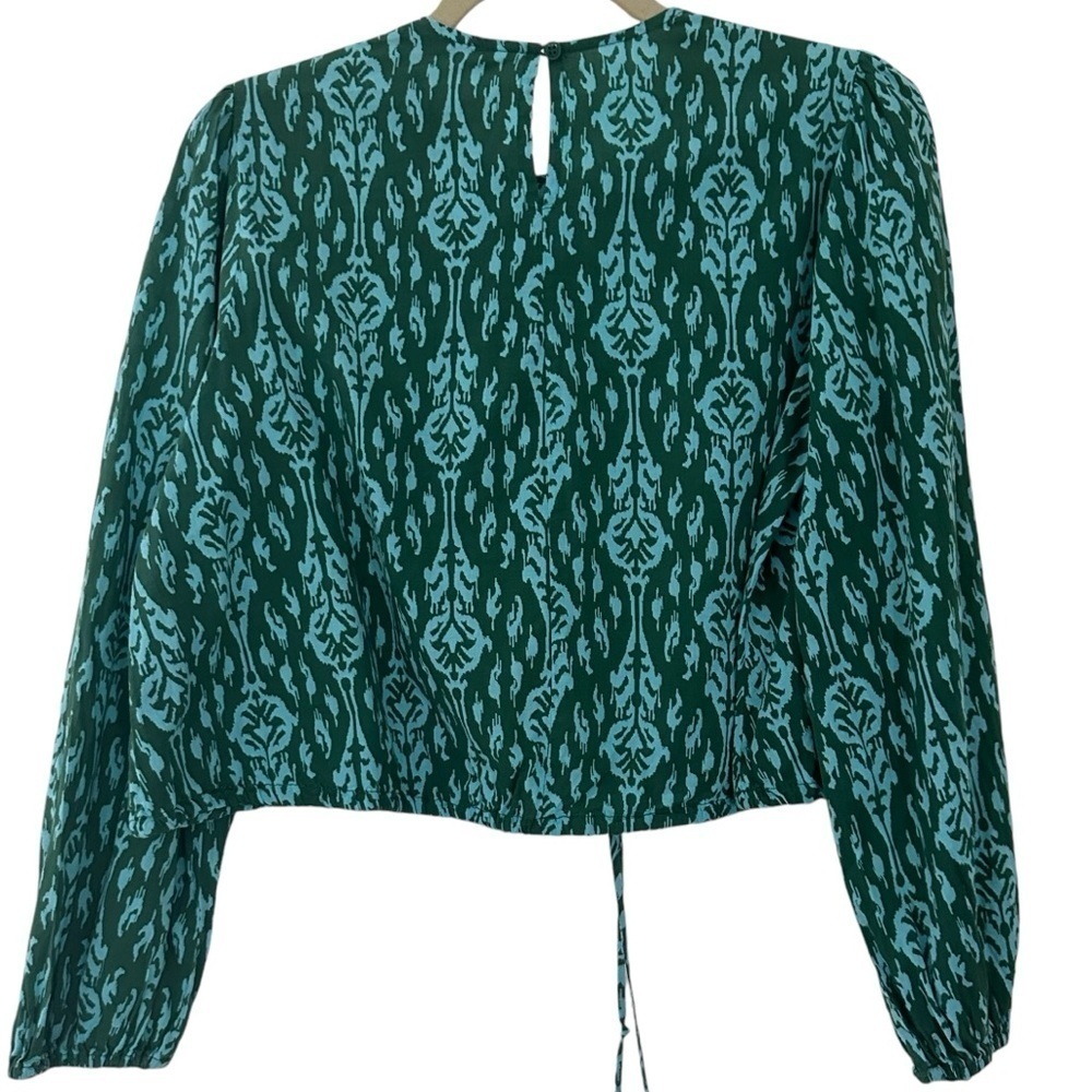 ZARA TWO PIECE BATIK PRINT TOP AND TROUSER SET SIZE XS/S - Picture 11 of 16